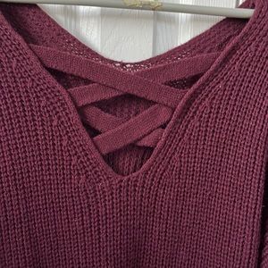 Dark plum sweater